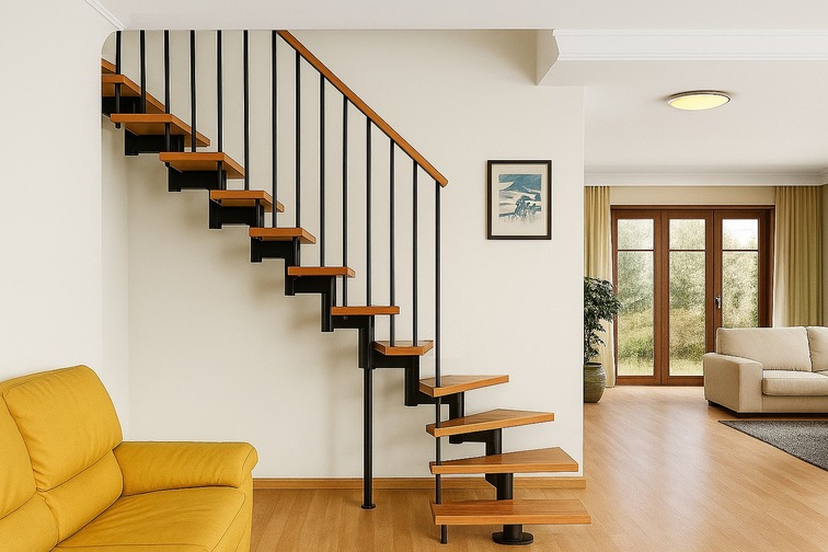 Omurgalı çelik merdiven uygulaması